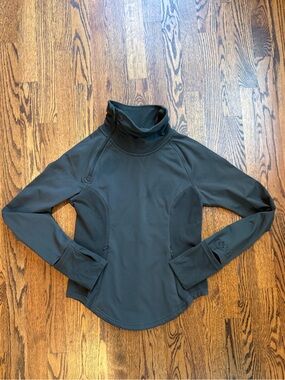 Popflex Chasing Pavement Mockneck Pullover - Dark Brown Small